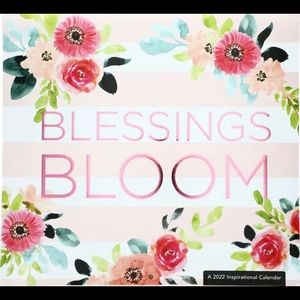 NEW 2022 Blessings Bloom 20mth Calendar FREE SHIPP